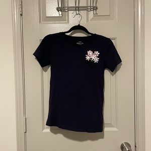J. Crew Collector tee with floral pocket
